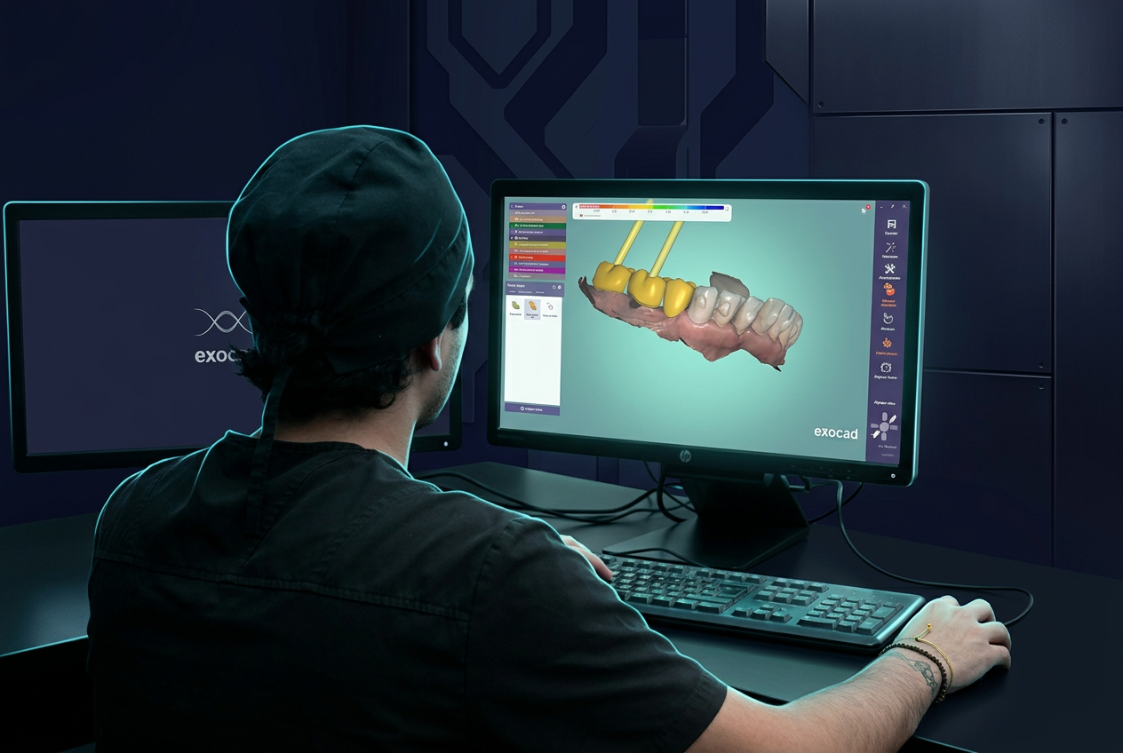 exocad + escaneo 3D